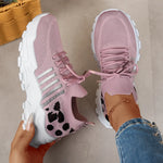 Knitted Thick Sole Women Sneakers