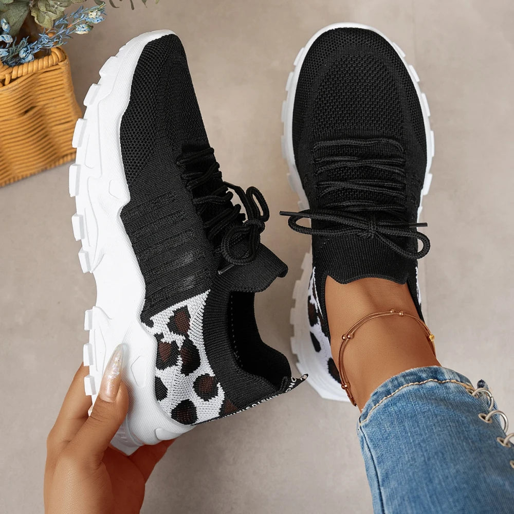 Knitted Thick Sole Women Sneakers