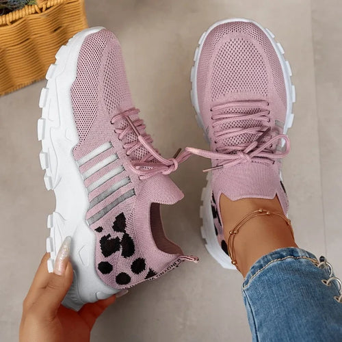 Knitted Thick Sole Women Sneakers